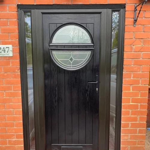 black front composite door